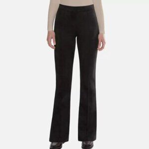 NEW Matty M Womens S Black Flared Pants Soft Faux Suede Dress Pants